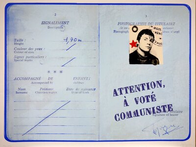 Nachverkauf 57. Kunstauktion: 2 Blätter: Wanted Angela Yvonne Davis / Attention à voté Communiste | © Galerie Dr. Markus Döbele